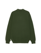 Les Deux Check Structure Knitted Long Sleeve Polo - Rifle Green Men's Tops - Sloane Boutique