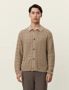 Les Deux Eloi Knit Shirt - Dark Sand Men's Tops - Sloane Boutique