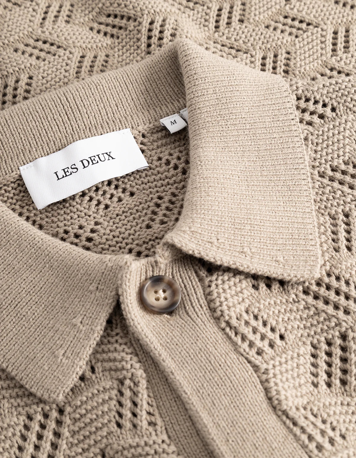 Les Deux Eloi Knit Shirt - Dark Sand Men's Tops - Sloane Boutique