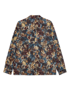 Les Deux Flower Jacquard Overshirt - Blue Outerwear - Sloane Boutique