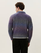 Les Deux Gradient Knitted Polo - Spiced Plum Purple Men's Tops - Sloane Boutique