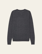 Les Deux Greyson Merino Knit - Dark Grey Melange Men's Tops - Sloane Boutique