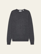 Les Deux Greyson Merino Knit - Dark Grey Melange Men's Tops - Sloane Boutique
