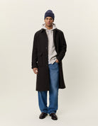 Les Deux Herringbone Wool Coat - Molé Brown Outerwear - Sloane Boutique