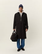 Les Deux Herringbone Wool Coat - Molé Brown Outerwear - Sloane Boutique