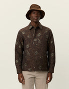 Les Deux Kaleb Flower Jacquard Overshirt - Monk’s Robe Men's Tops - Sloane Boutique