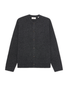 Les Deux Knitted Roundneck Cardigan - Charcoal Melange Men's Tops - Sloane Boutique