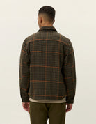 Les Deux Kody Houndstooth Overshirt - Teak Brown Men's Tops - Sloane Boutique