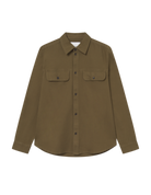 Les Deux Luciano Structured Overshirt - Military Olive Men's Tops - Sloane Boutique