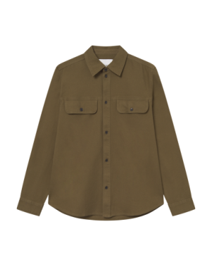 Les Deux Luciano Structured Overshirt - Military Olive Men's Tops - Sloane Boutique