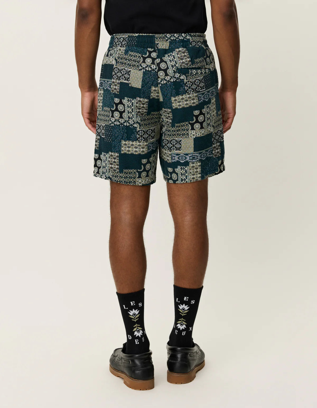 Les Deux Otto Jacquard Shorts - Sea Moss Green Men's Bottoms - Sloane Boutique