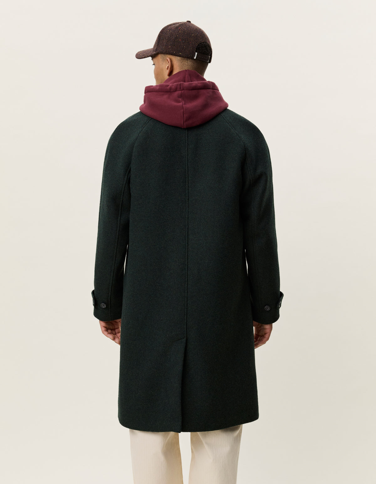 Les Deux Solid Wool Coat - Rosin Green Outerwear - Sloane Boutique