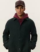 Les Deux Solid Wool Coat - Rosin Green Outerwear - Sloane Boutique