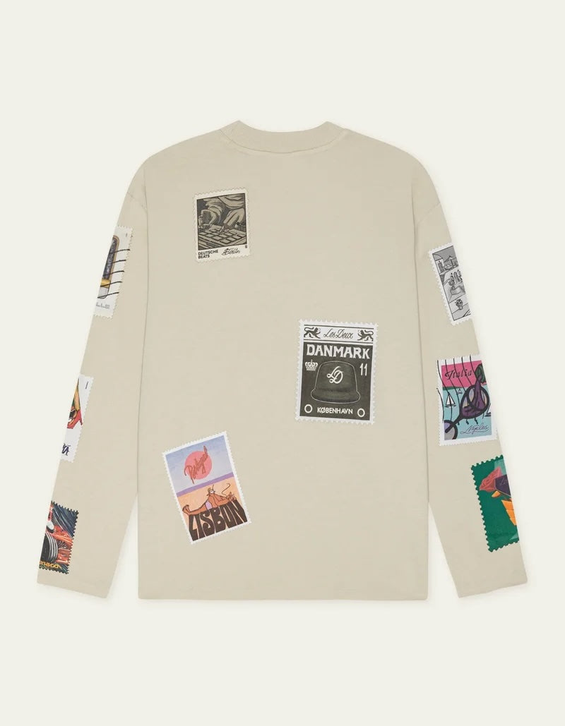 Les Deux Stamp LS Shirt - Light Sand Men's Tops - Sloane Boutique