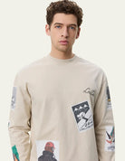 Les Deux Stamp LS Shirt - Light Sand Men's Tops - Sloane Boutique