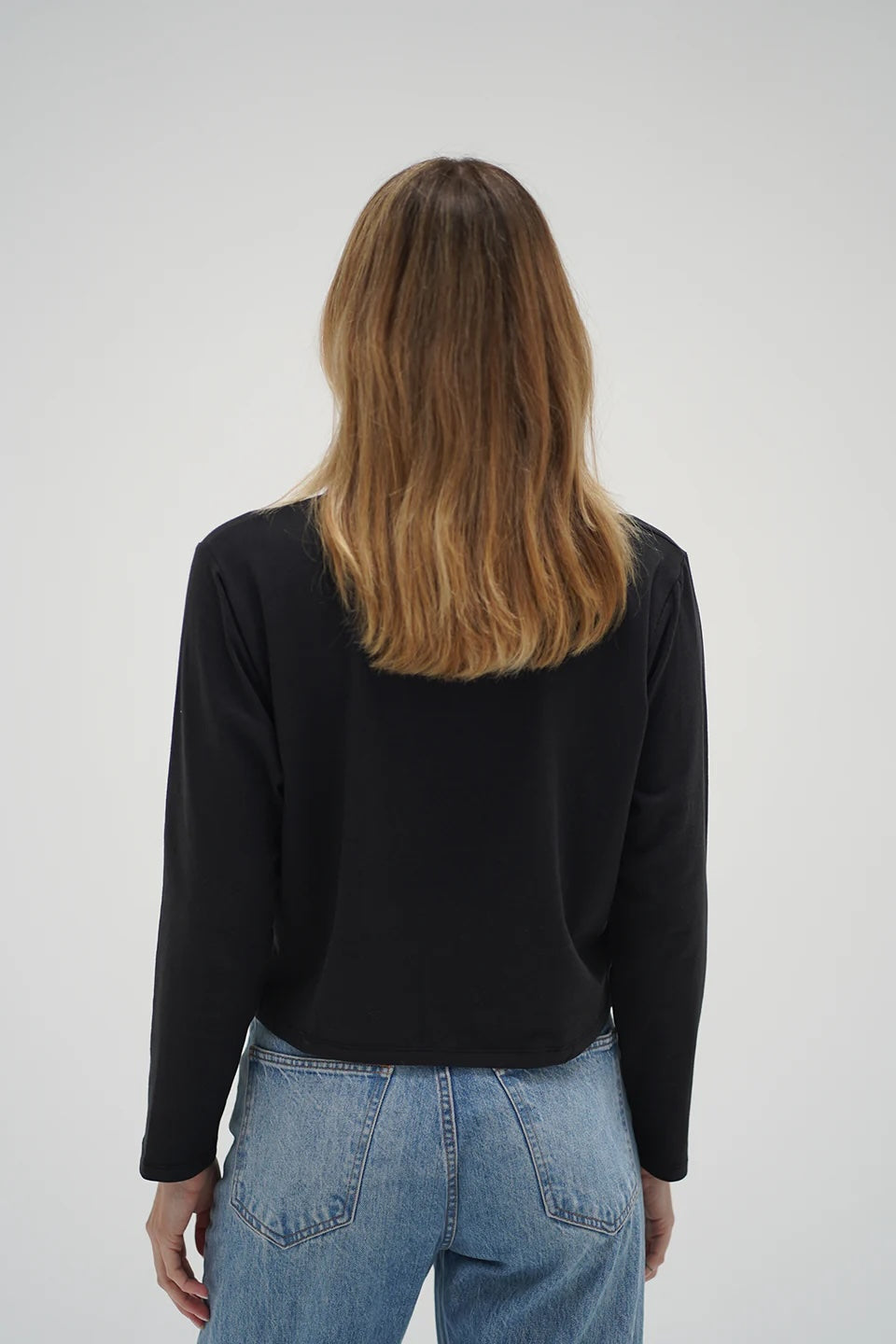 LnA Ava Spandex Jersey Long Sleeve - Black Women's Tops - Sloane Boutique