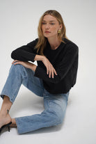 LnA Ava Spandex Jersey Long Sleeve - Black Women's Tops - Sloane Boutique