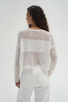 LnA Benford Illusion Sweater - Soft White Women's Tops - Sloane Boutique