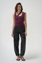 LnA Brixton Faux Leather Pant - Black Women's Bottoms - Sloane Boutique