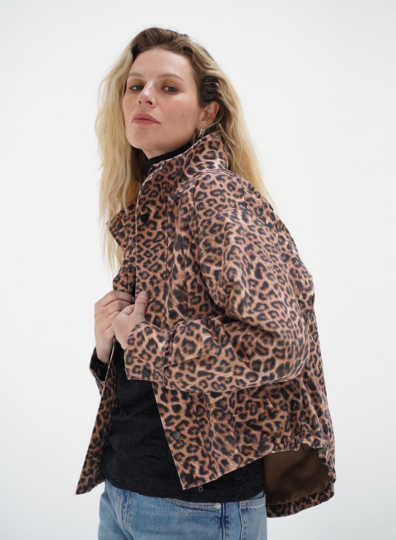 LnA Broadway Jacket - Leopard Outerwear - Sloane Boutique