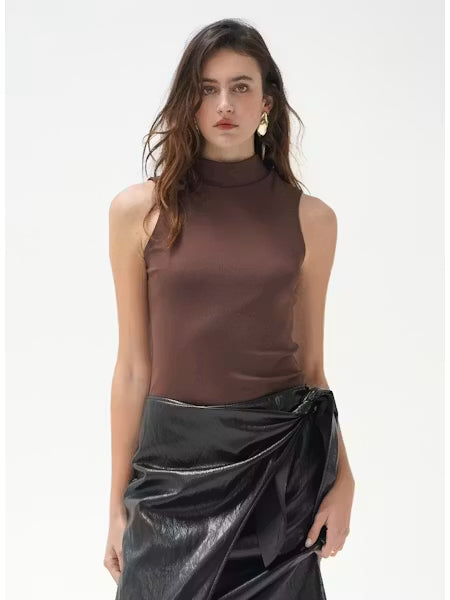 LnA Celine Turtleneck - Fig Women's Tops - Sloane Boutique