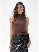 LnA Celine Turtleneck - Fig Women's Tops - Sloane Boutique