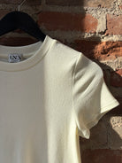 LNA Dillon Tee - Soft Ivory Women's Tops - Sloane Boutique