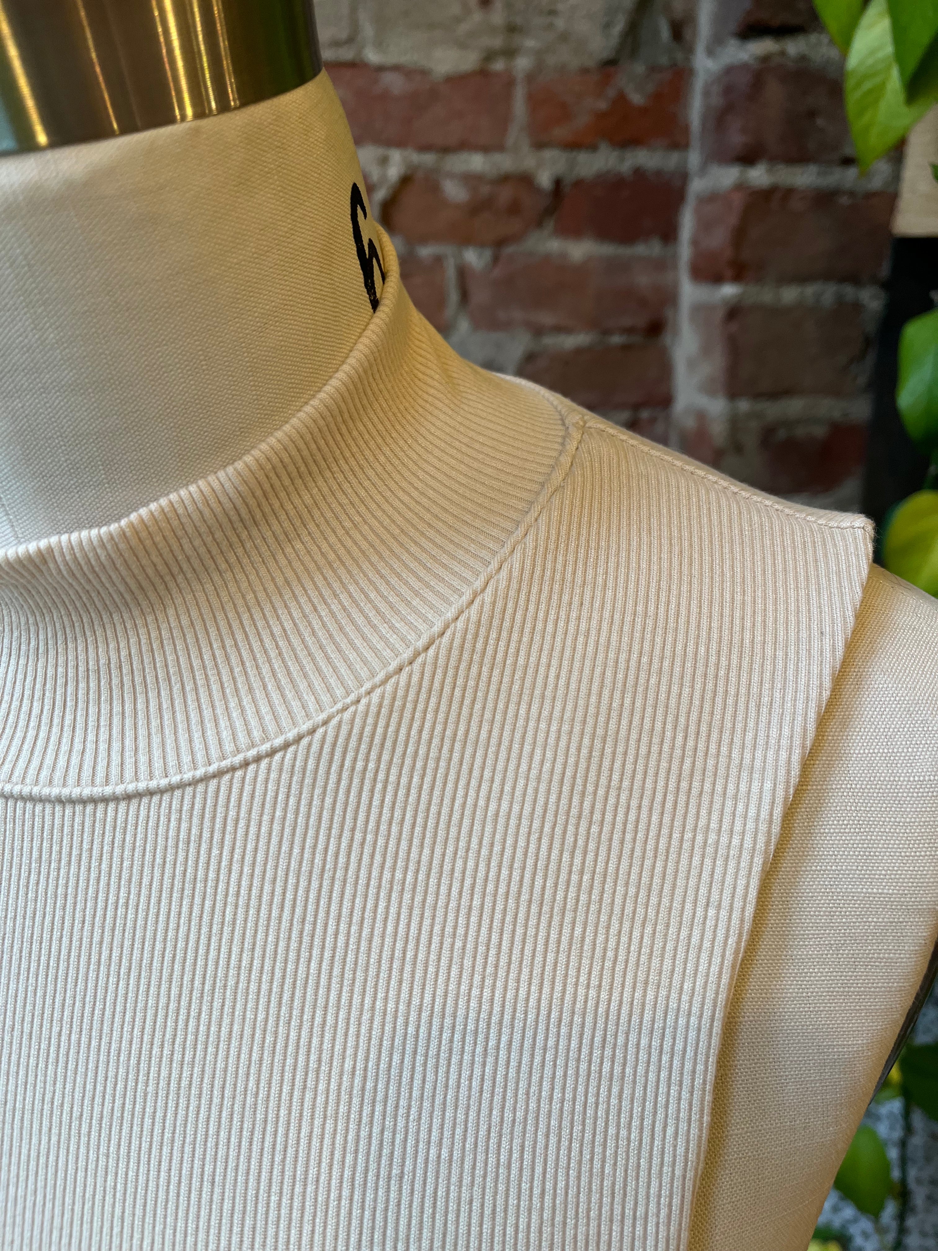 LnA Double Layer Mock Neck Sleeveless Tank - Bone Women's Tops - Sloane Boutique