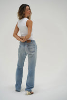 LNA Double Layer Ribbed Tank - White Women's Tops - Sloane Boutique