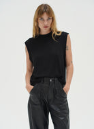 LnA Oren Ribbed Top - Chocolate Women's Tops - Sloane Boutique