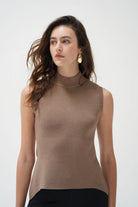 LnA Pax Sleeveless Sweater - Fawn Women's Tops - Sloane Boutique