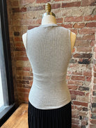 LnA Ribbed Double Layer Tank - Heather Grey Women's Tops - Sloane Boutique