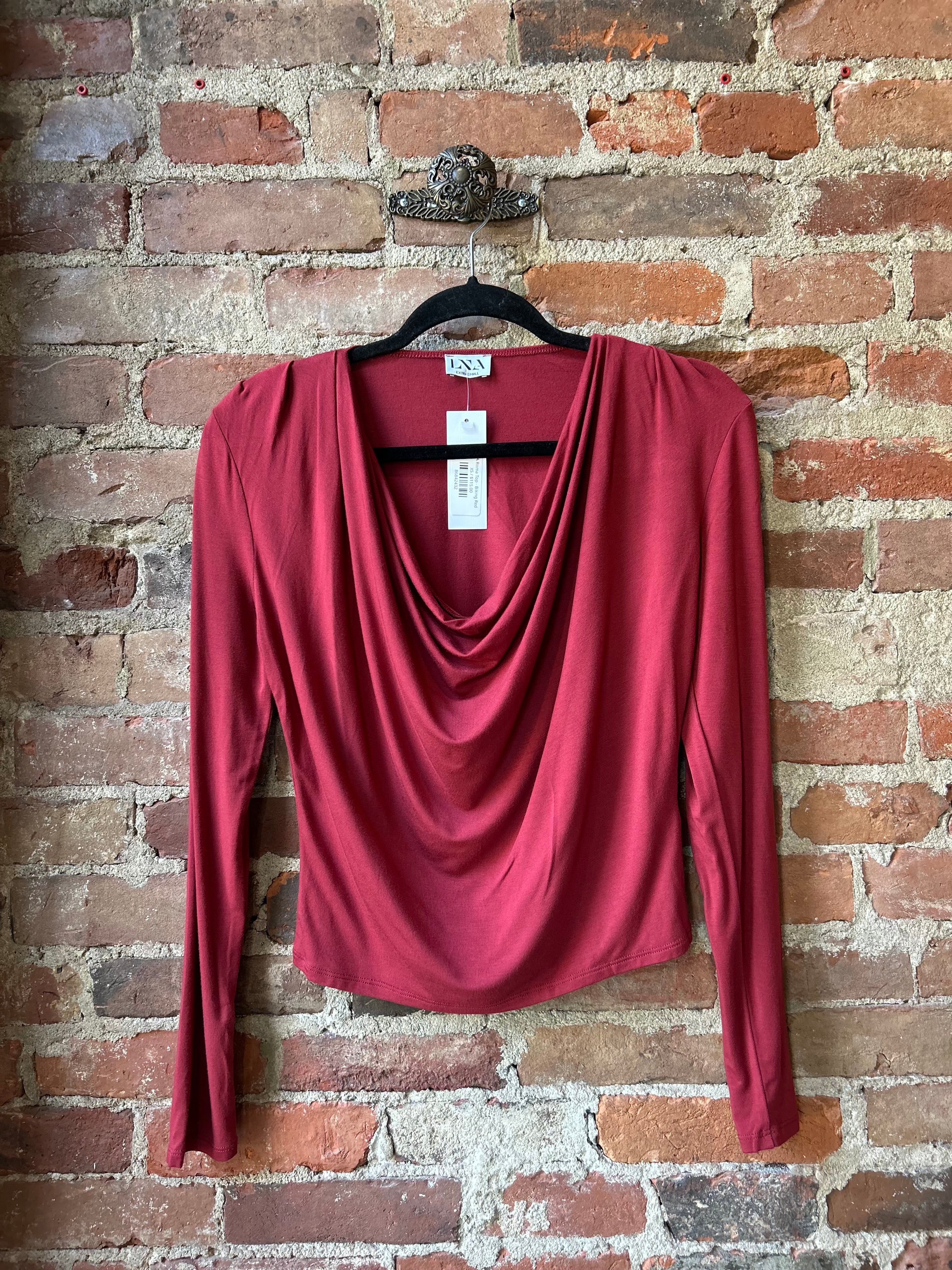 LnA Roma Top - Biking Red Women's Tops - Sloane Boutique