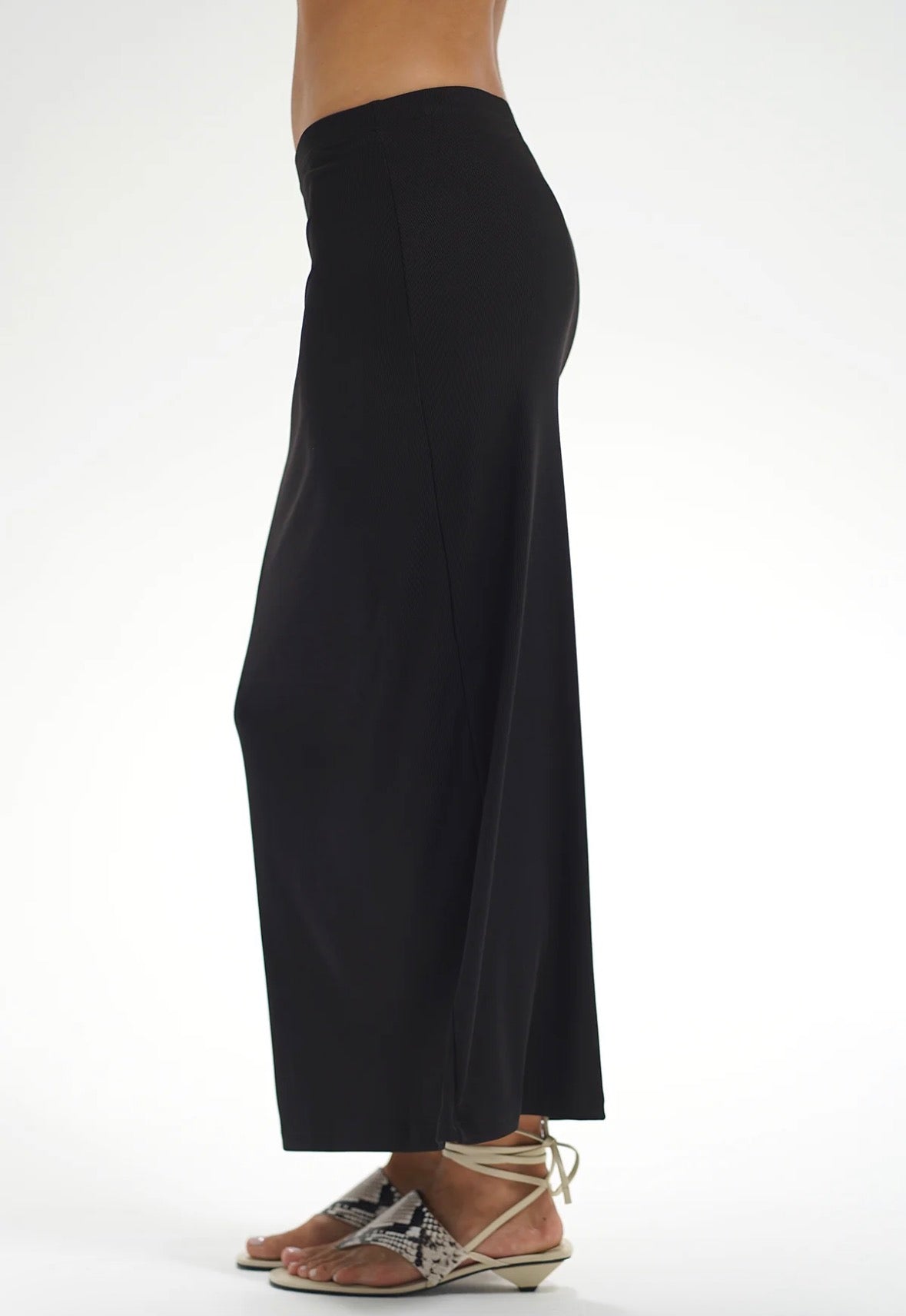 LNA Slater Skirt - Liquid Onyx Women's Bottoms - Sloane Boutique