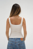 LnA Vara Spandex Jersey Tank - Egret Women's Tops - Sloane Boutique