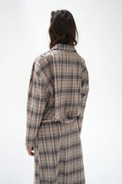 LnA Vivienne Zip Up - Plaid Outerwear - Sloane Boutique