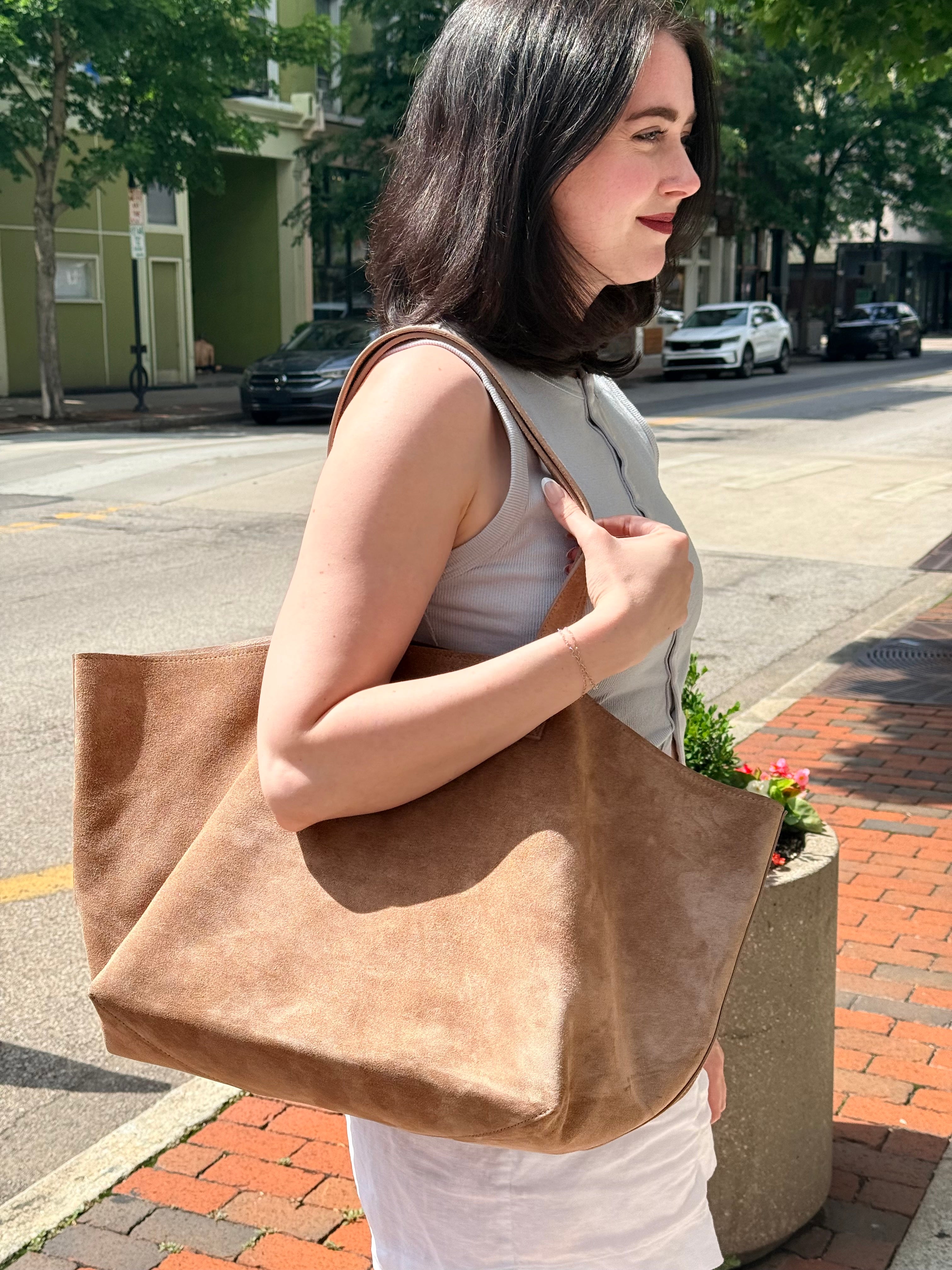 Mansur Gavriel Carryall Tote - Anise Handbags - Sloane Boutique