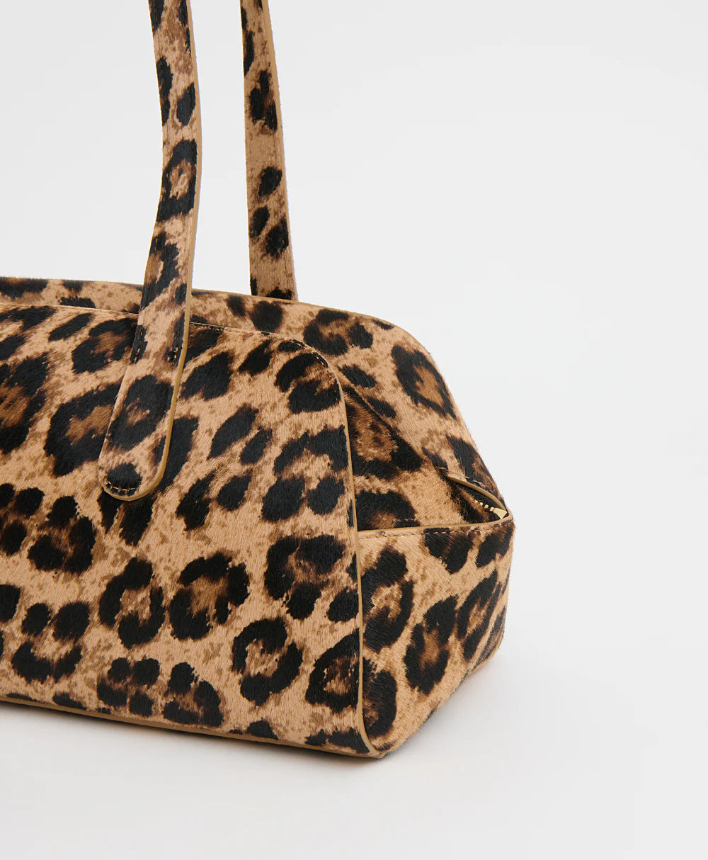 Mansur Gavriel Helios Shoulder Bag - Leopard Accessories - Sloane Boutique