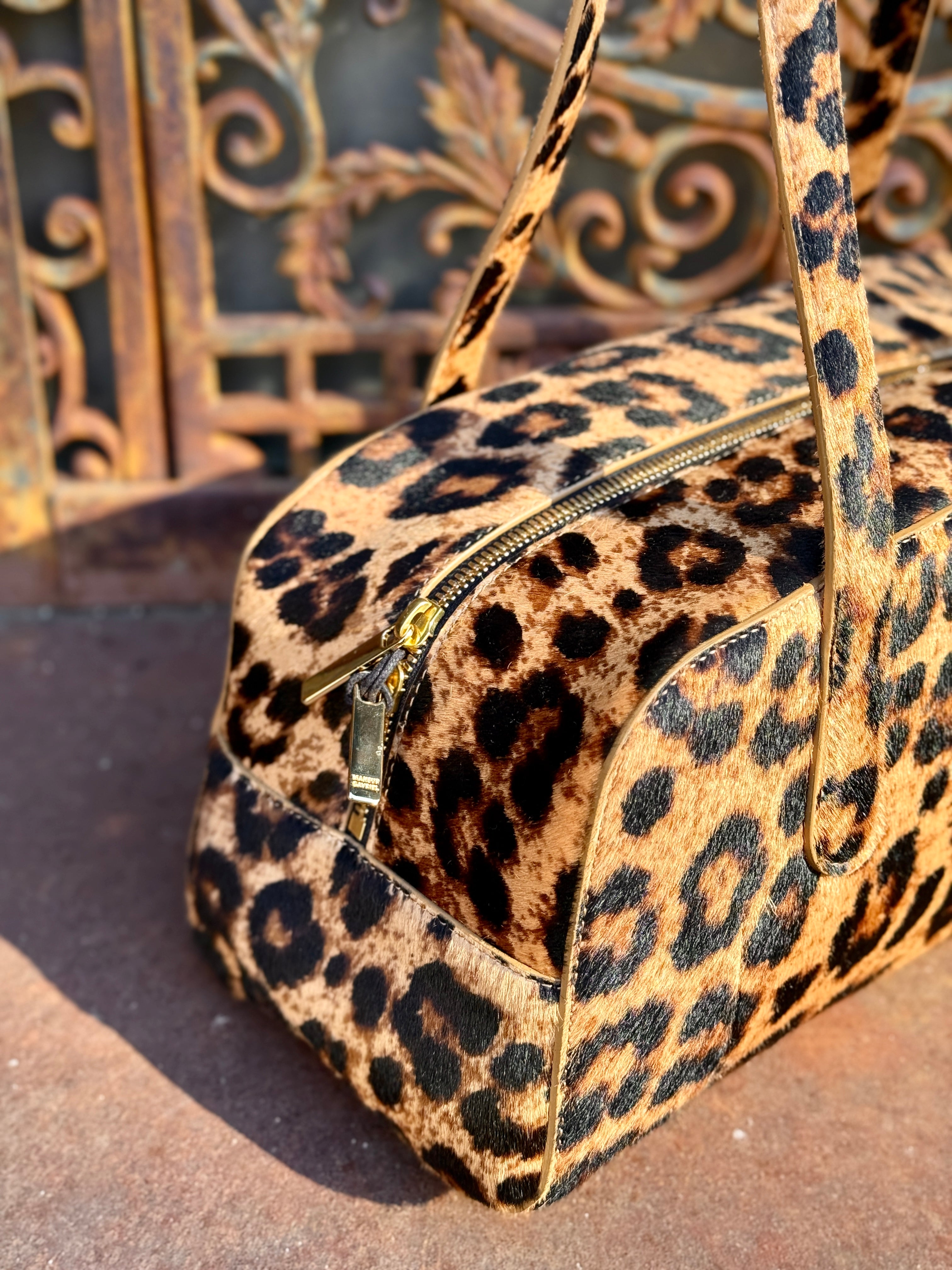 Mansur Gavriel Helios Shoulder Bag - Leopard Accessories - Sloane Boutique