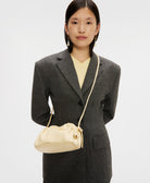 Mansur Gavriel Mini Cloud Clutch - Baby Blue Suede Handbags - Sloane Boutique