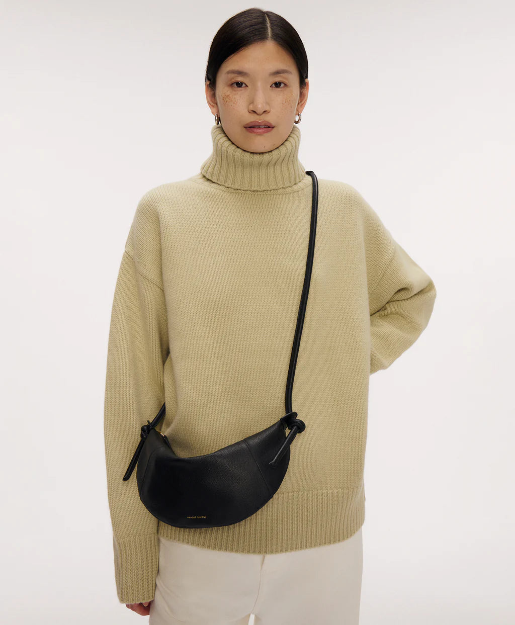 Mansur Gavriel Mini Fortuna Crossbody - Black Accessories - Sloane Boutique