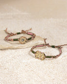 Marie Laure Chamorel Bracelet 940 - Kaki / Pink Jewelry - Sloane Boutique