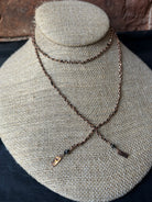 Marie Laure Chamorel Necklace 182 - Pink / Gold / Black Jewelry - Sloane Boutique