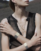 Marie Laure Chamorel Necklace 182 - Pink Gold Green Jewelry - Sloane Boutique