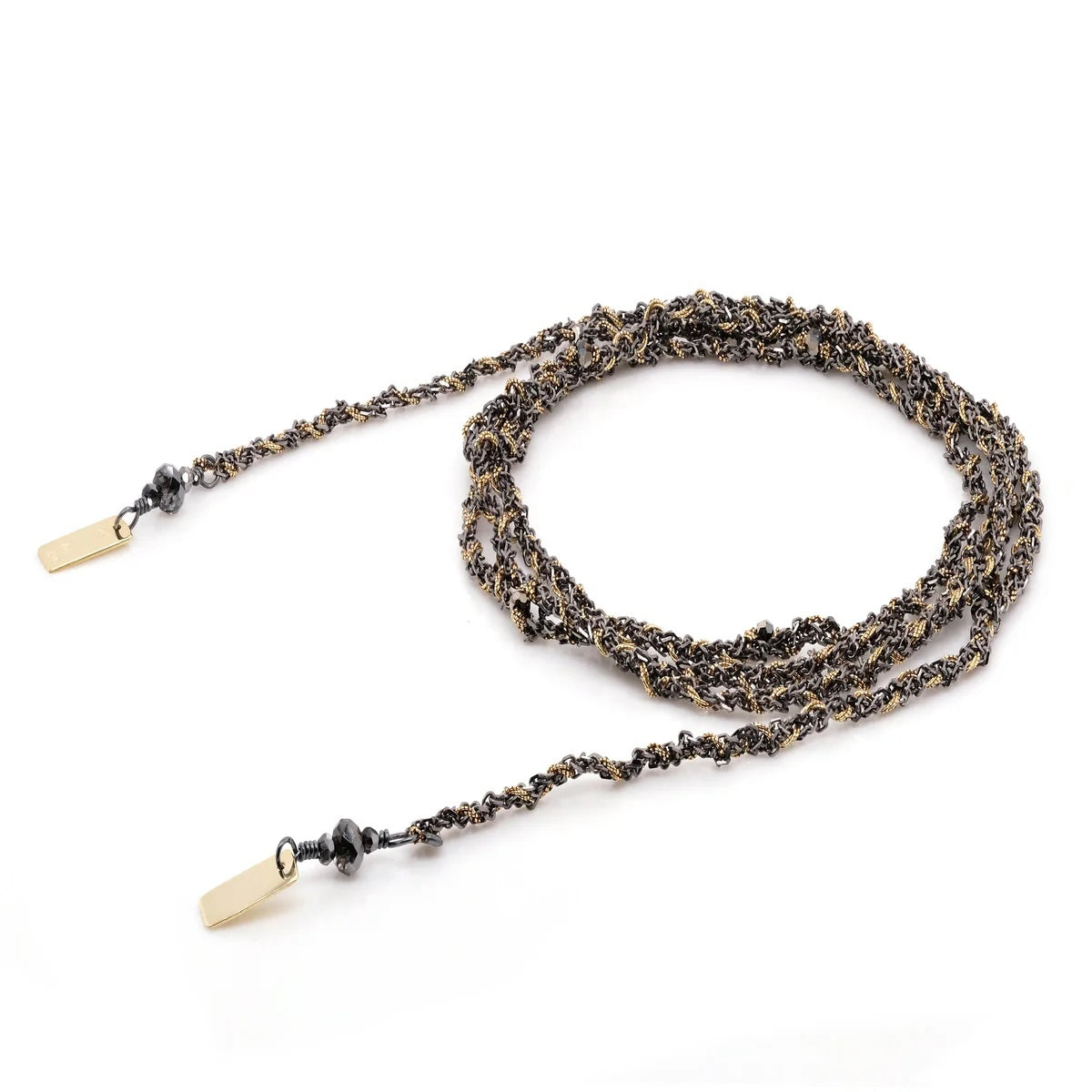 Marie Laure Chamorel Necklace 182 - Ruthenium Gold Jewelry - Sloane Boutique