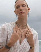 Marie Laure Chamorel Necklace 182 - Ruthenium Gold Jewelry - Sloane Boutique