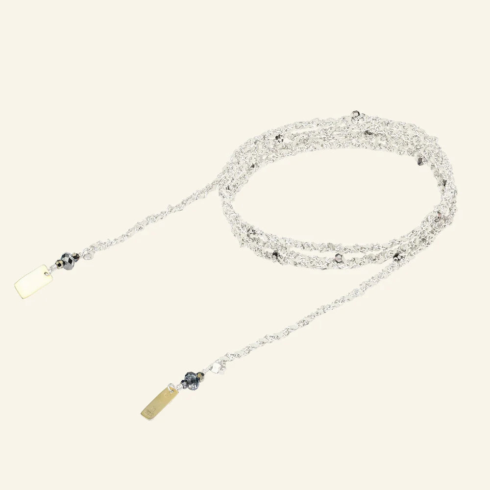 Marie Laure Chamorel Necklace 182 - Silver / White Jewelry - Sloane Boutique