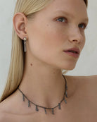 Marie Laure Chamorel Necklace 941 - Ruthenium Jewelry - Sloane Boutique