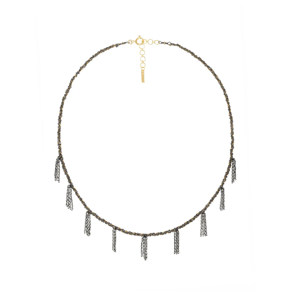 Marie Laure Chamorel Necklace 941 - Ruthenium Jewelry - Sloane Boutique