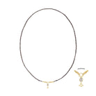 Marie Laure Chamorel Necklace 989 - Ruthenium Lurex Gold Jewelry - Sloane Boutique